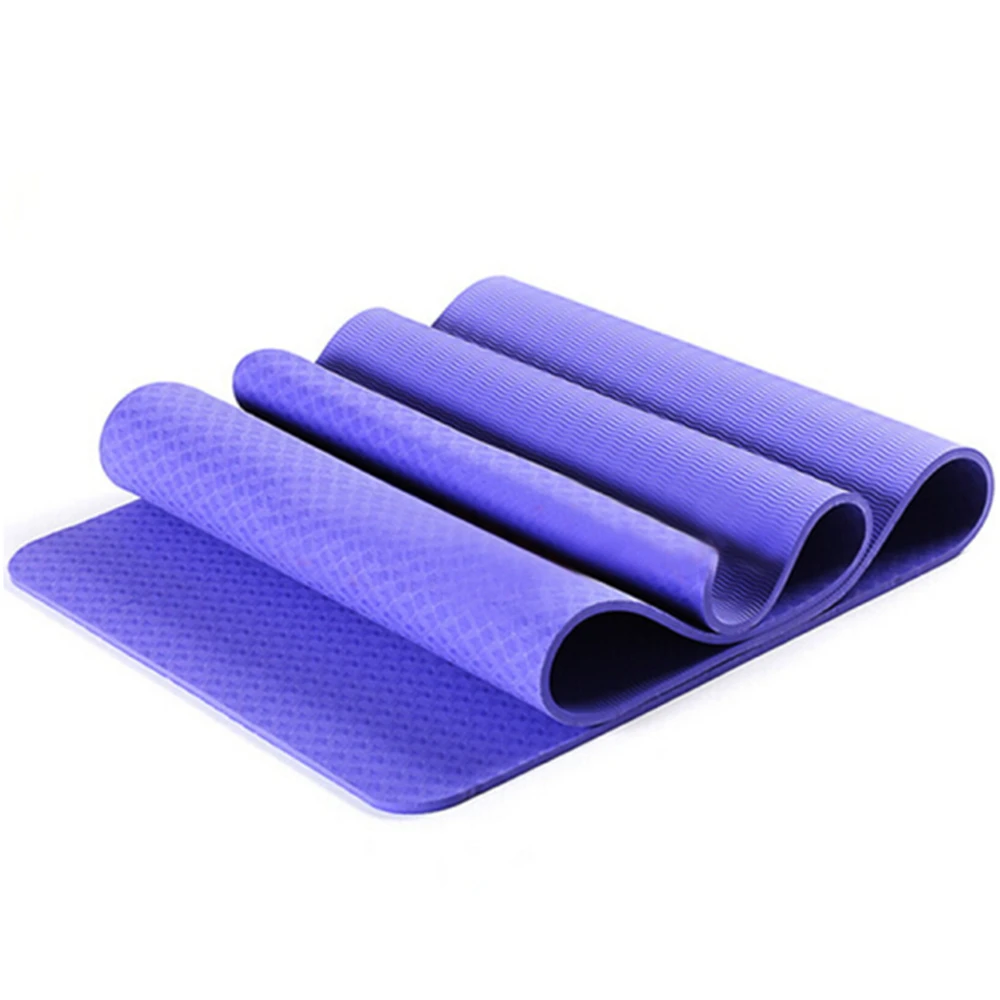 Anti Slip Resistance Tpe Yoga Mat Smell Free Best Grip Thin Folding