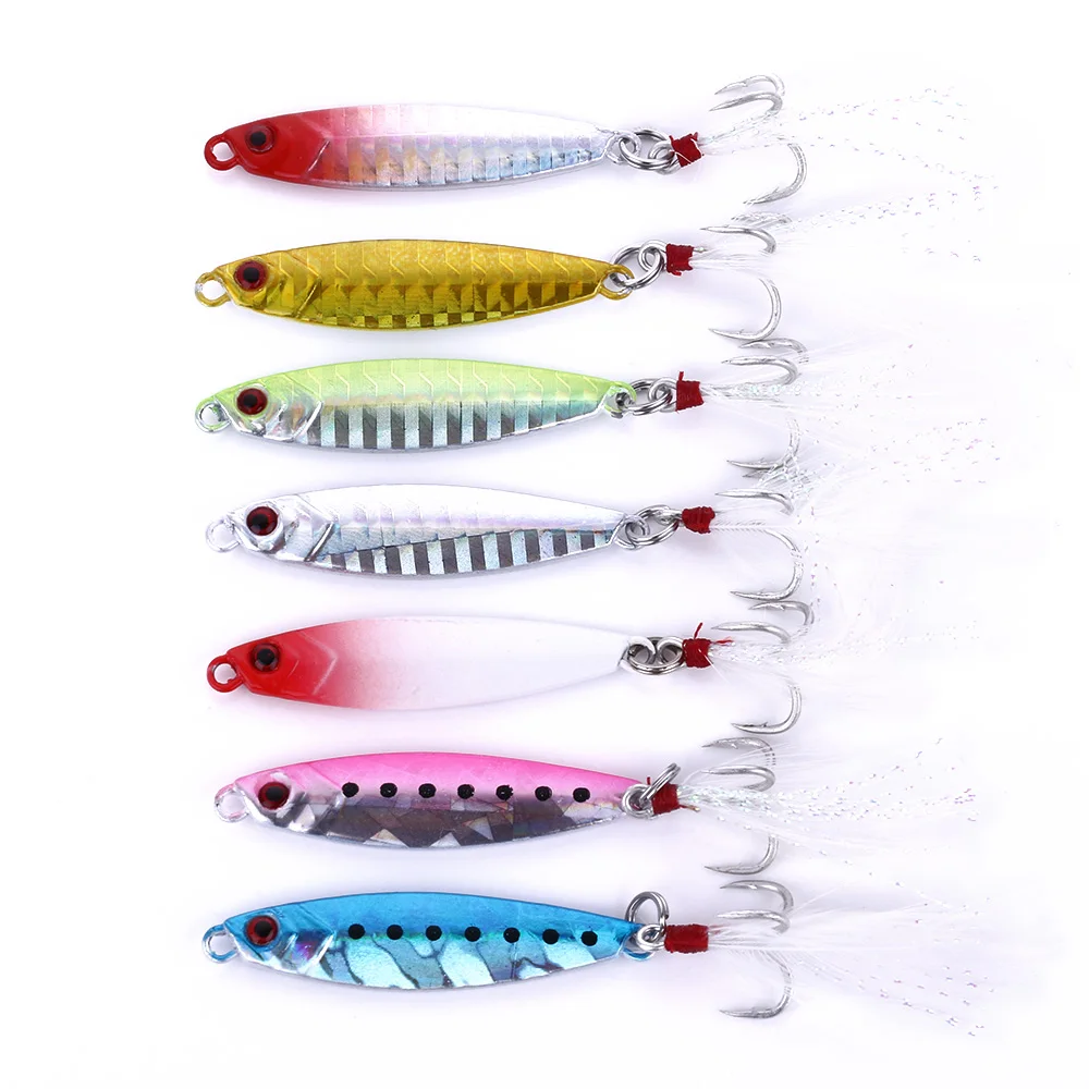 

Hot-selling 15g 5.5cm metal fishing lure artificial sinking lead fishing bait fishing jigs free shipping, 3 colors available/blank/oem