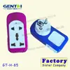 Factory direct German standard multi-function travel conversion socket Foreign trade European two-round plug Anti-drop explosion