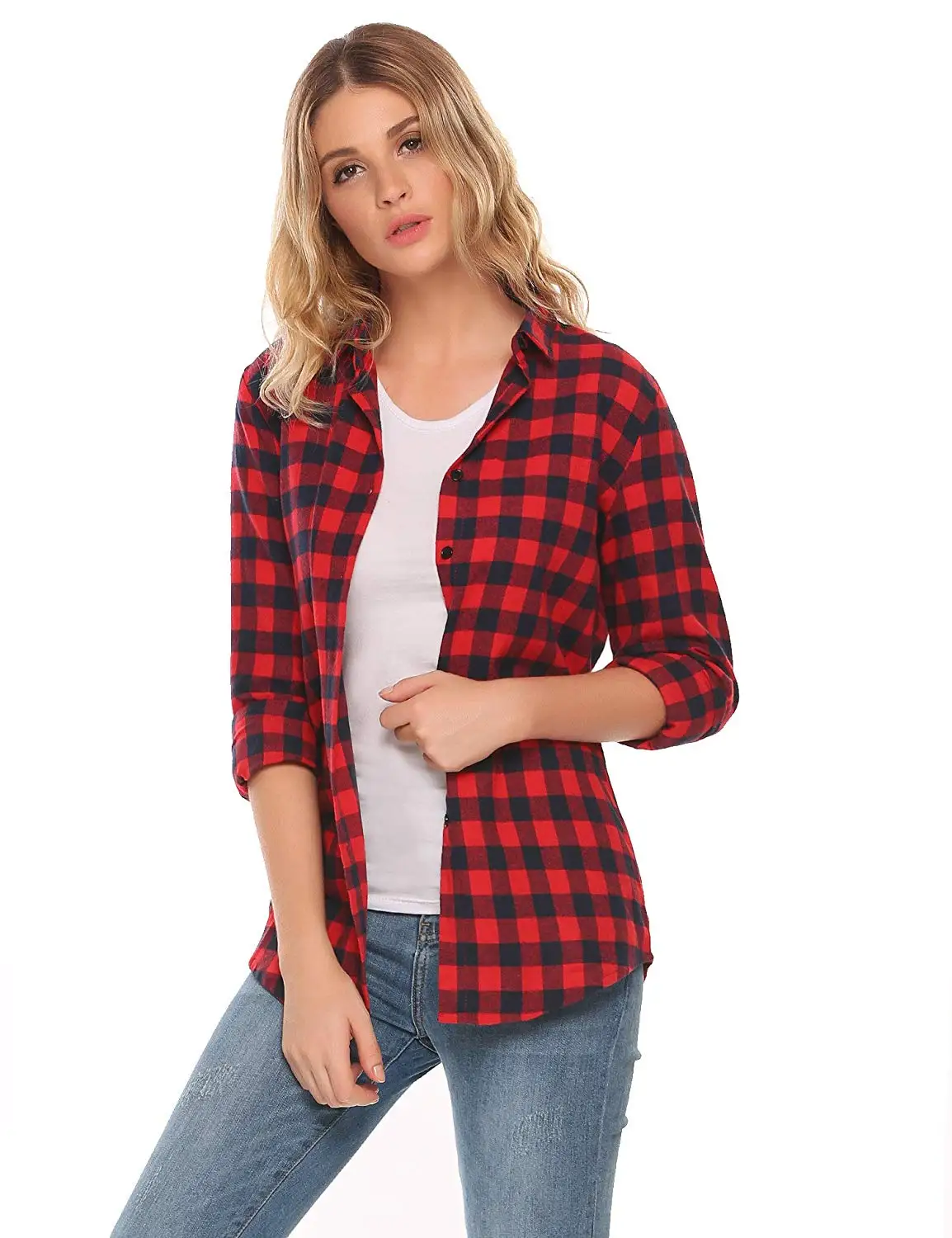 cheap plaid flannel shirts womens