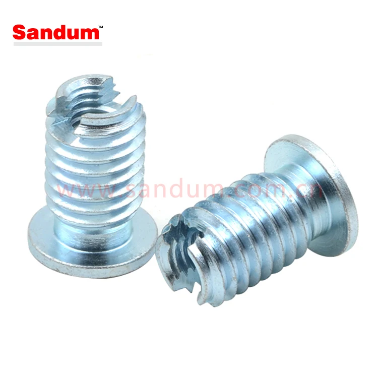 Customized Cnc Lathe Slotted Head Brass Knurled Insert Lock Nut - Buy ...