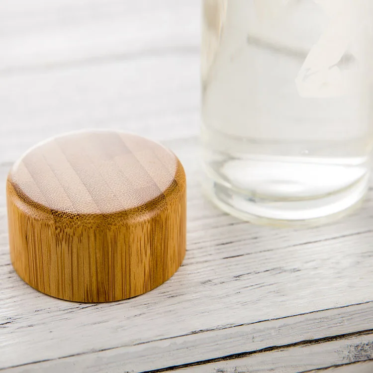 Wholesale Wood Lid Water Bottle Glass Drinking Bottle Glass Tumbler