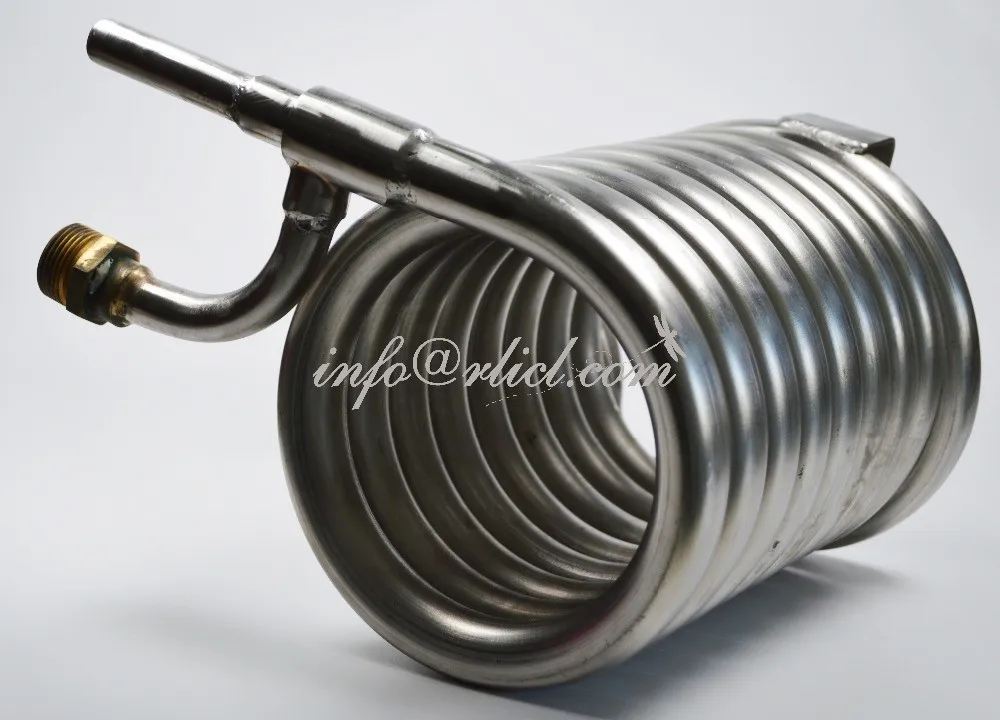 R&l New Brass Counterflow Beer Chiller With Fittings Brewing Equipment