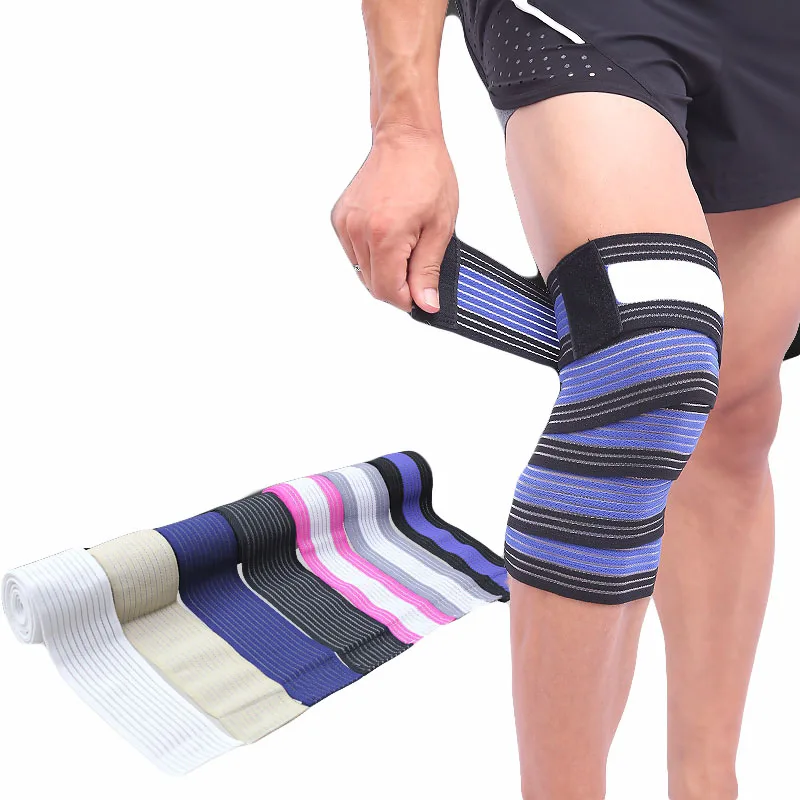 

Elastic wound knee bandages