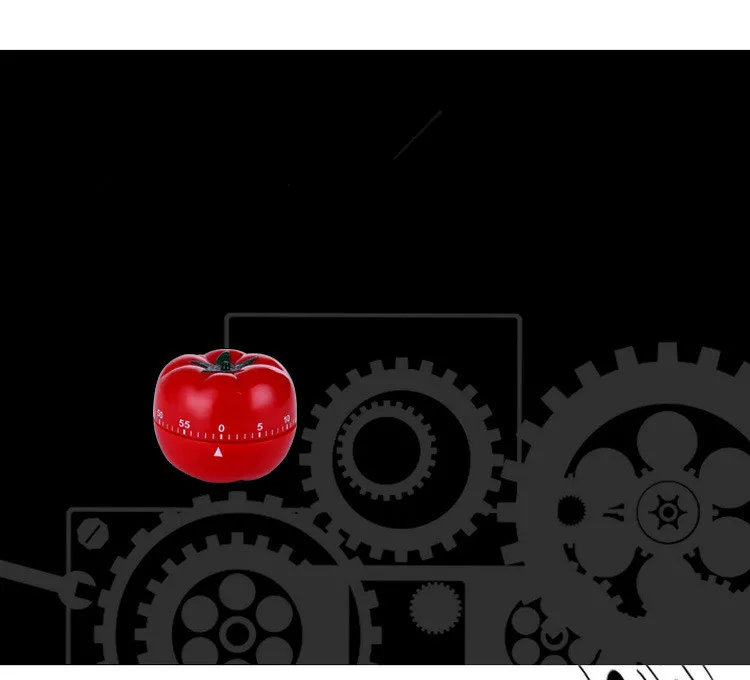 
1PC New 1-60min 360 Degree Tomato Timer Creative Kitchen Mechanical Timer Countdown Timer Reminder Alarm OK 0593 