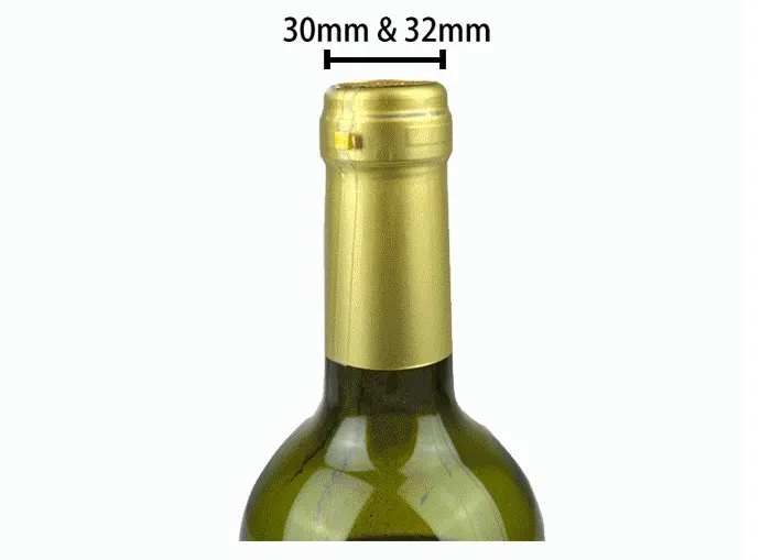 Kisangel 100pcs PVC Heat Shrink Capsules Wine Bottle Seal Capsules Wine Shrink Wrap Cap For Wine Cellars Bottle 