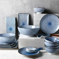 

Luxury Japanese style dishwasher safe hotel dinnerware sets Ceramic Tableware