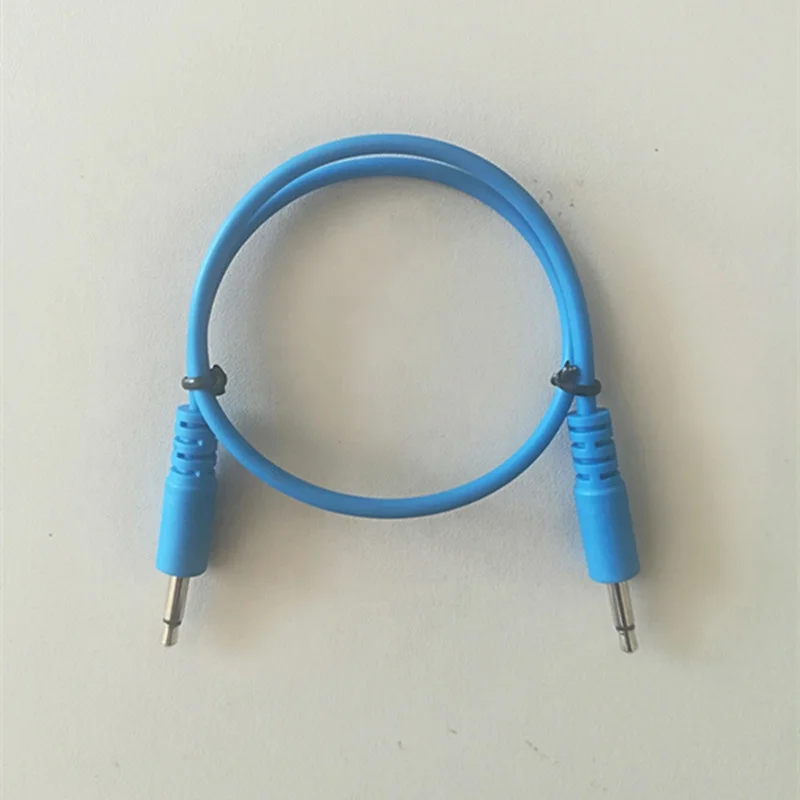 
wholesale manufacturer custom logo pvc connector mono Eurorack Modular patch 3.5mm audio video cable 