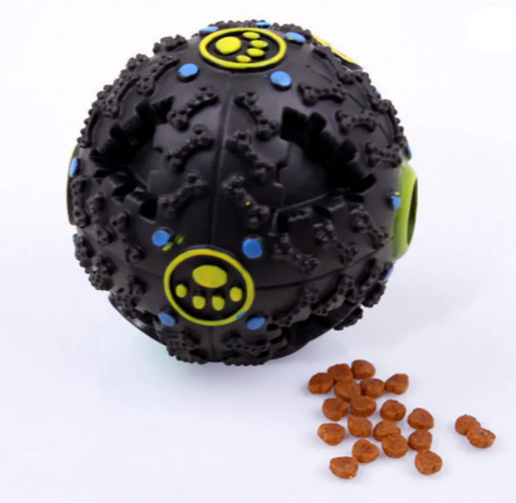 

Amazon hot sale nice price Popular Fast Delivery leakage food ball dog sound training toy chew ball