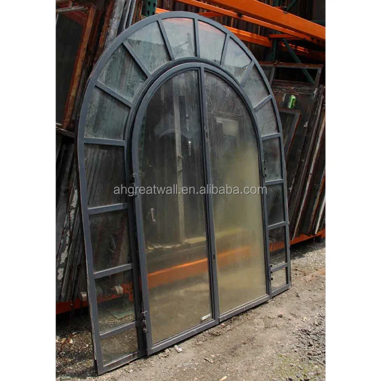 industrial modern design swing upvc glass doors metal frames reclaimed steel windows french factory style