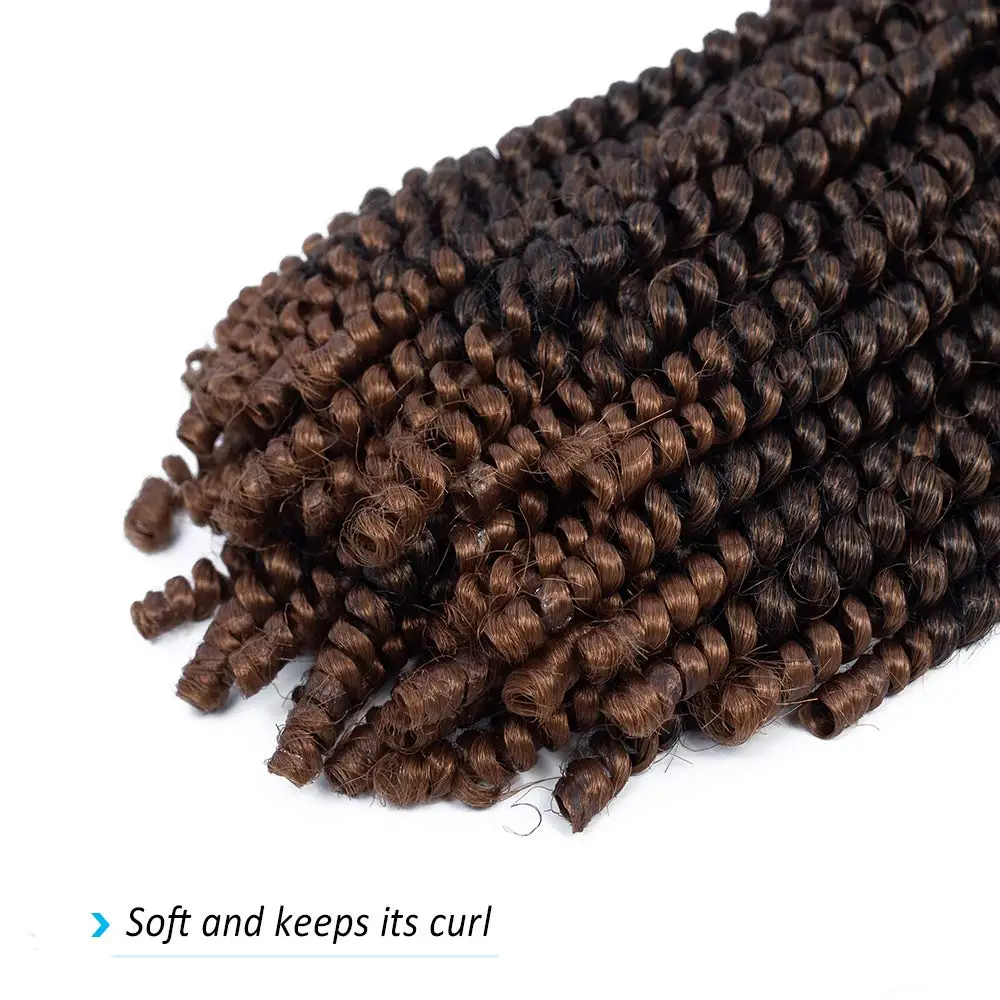 8inch Spring Twist Synthetic Wig Extensions Hair Weaves Crochet Braids Braiding Hair For Black Women