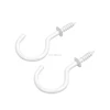 cup hooks plastic coated with shoulder Top Quality open eye screw hooks Galv/Black/Bp finish,hanging hook