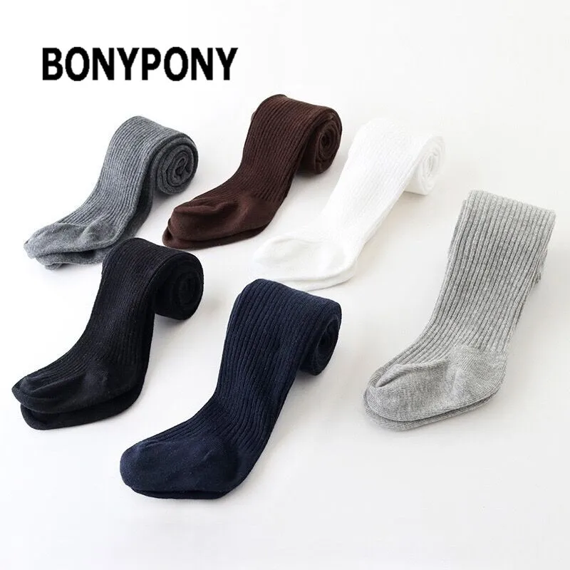 

0-8T Spring High quality Child Solid color Tights Hot-sale Newborn Baby Sock Kids girls boys infant Cable Knit cotton pantyhose