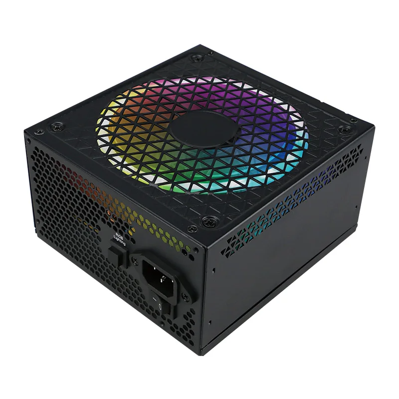 Factory Price 80Plus 600w Psu Rgb Modular Pc Power Supply For Gamer