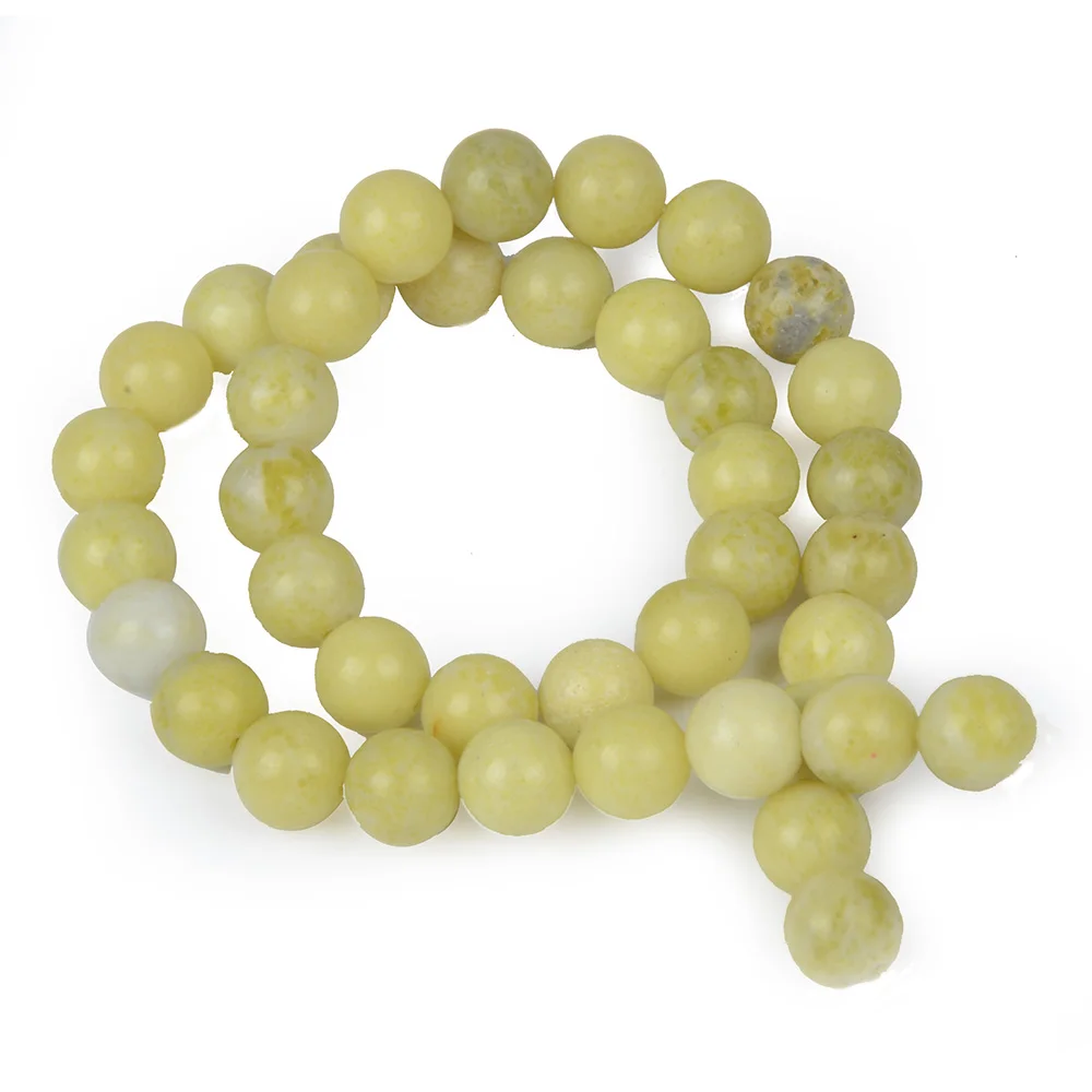 

6mm 8mm 10mm 12mm Natural Stone Mustard Stone Beads