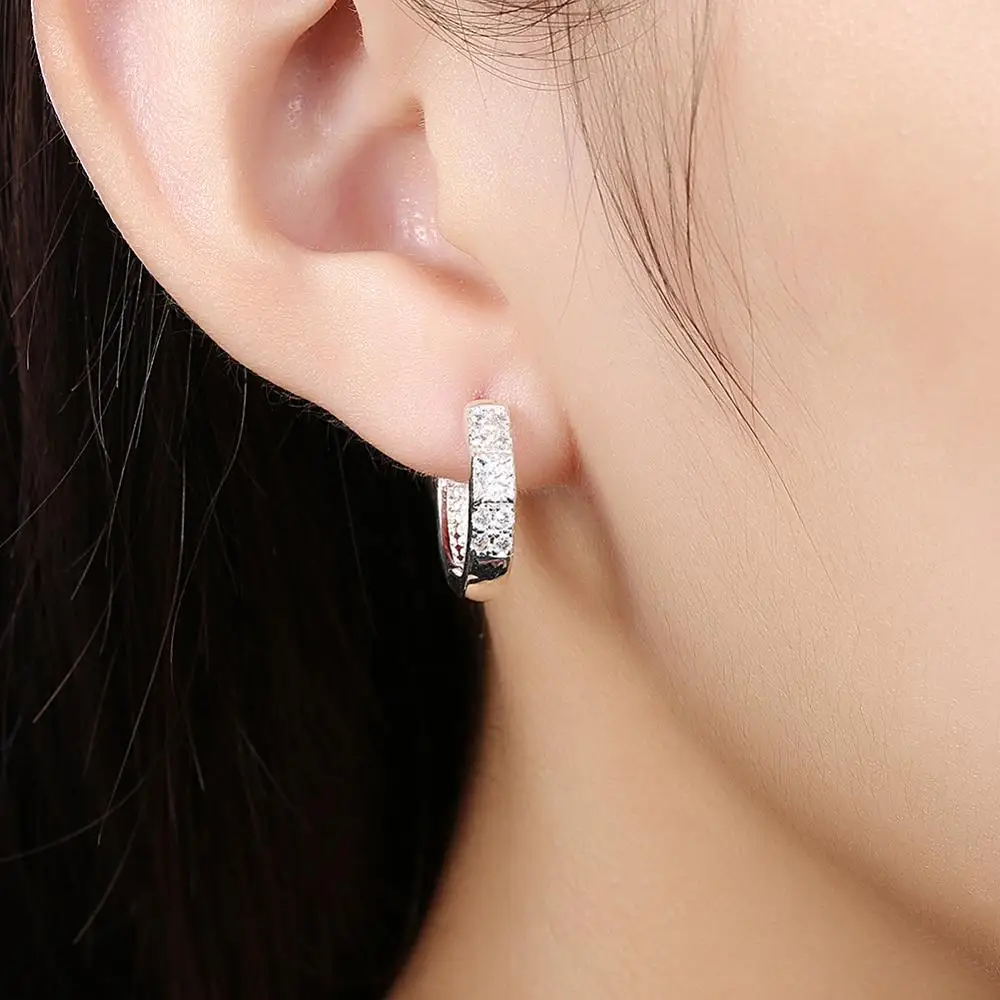 Vogue Jewelry Mens Earring Designs Tanishq Pave Diamond Platinum Earrings Silver - Buy Mens 
