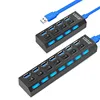 USB HUB Portable USB 3.0 Super Speed 4 -7Ports Hub for Laptop/Macbook