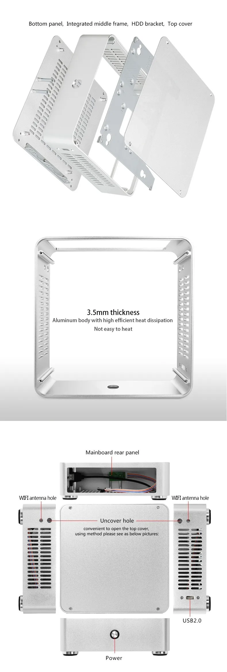 mini thin client chassis