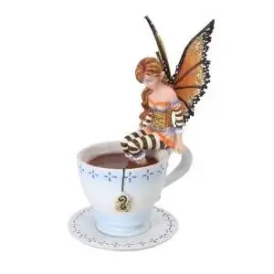 Gifts & Decor Amy Brown Sweet Addictions Relax Coffee Therapy Mermaid Sculpture Figurine