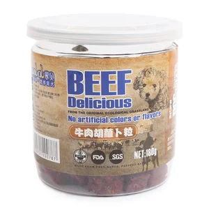 Image of Beef flavor canned pet snack natural pet food for dog