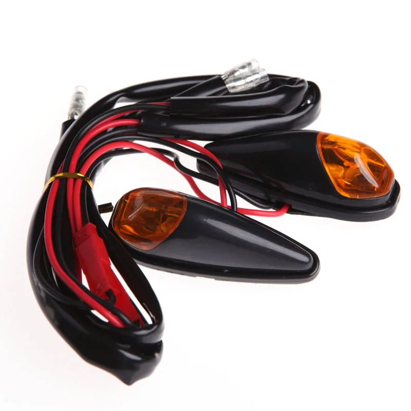 

2x 5W Motorcycle Turn Signals Mini Blinker Amber Indicator Lights Lamp 12V