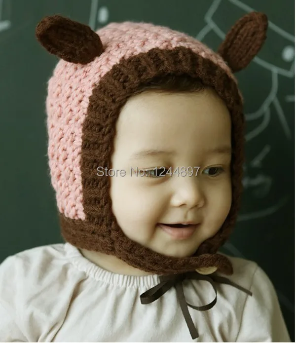 1PCS/Children of rabbit ears elf ears hat the baby warm