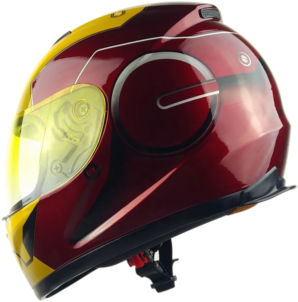 Motorcycle Helmet Full Face Helmet Dot Ce Certificate Iron Man Helmet