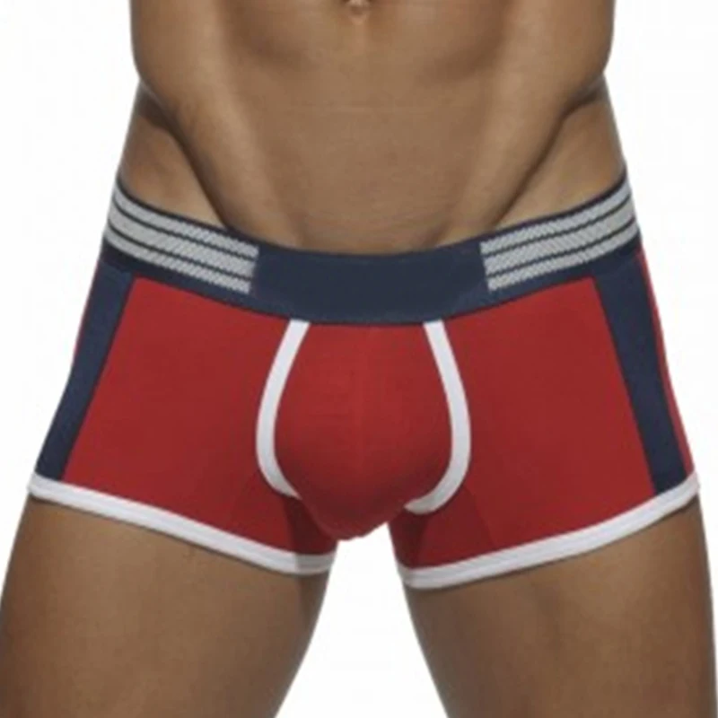 Asian size not European American size sexy patchwork cotton boxers 5 colors brand men boxer