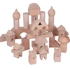 Unfinished Wood Architectural Stacking Blocks Set for Kids