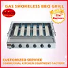 Stainless steel 6 burners barbeque grill price height adjustable BBQ grill