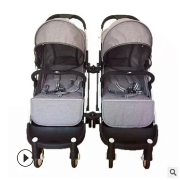 

new yoya plus twin stroller two baby pram eco leather add wide and long update high quatily stroller two piece one set, Many