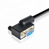 Custom left angle DB9 Pin to right angle db 9pin cable