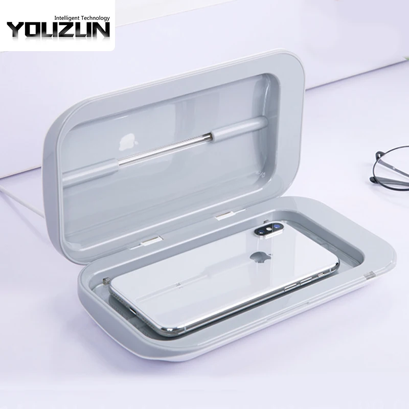 

CE certification UV lamp cleaner box smart cell phone uv light cleaner sanitizer