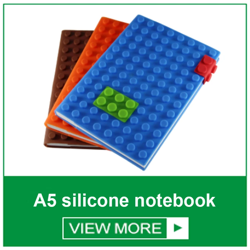 A6 Custom School Cheap Journal And Diary Silicone note book Notebook Cuaderno With Soft Silicone Notebook Covers