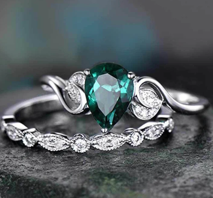 Anillo de pedida en Plata de 1ª ley 925 y CZ