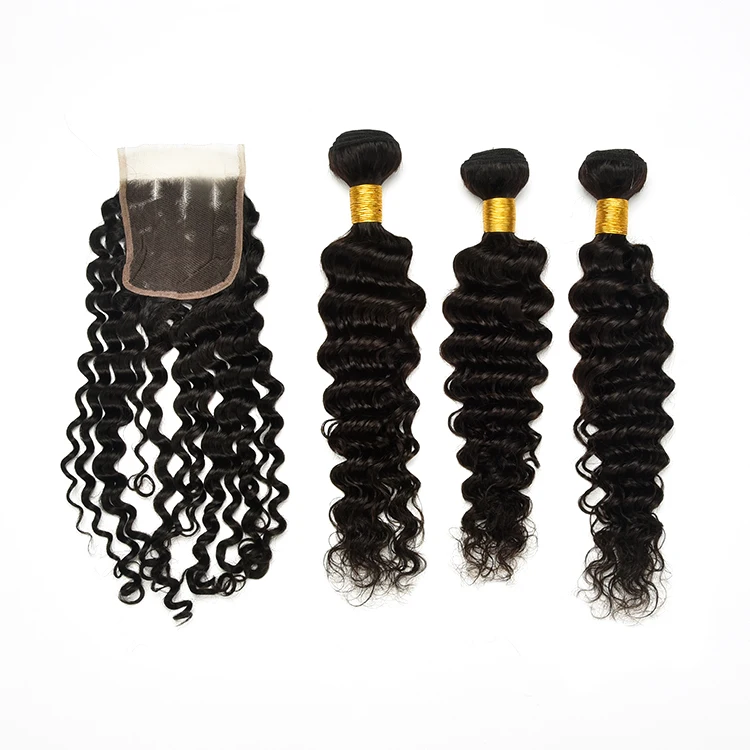 

WXJ Alibaba China Suppliers Wholesale Grade 10A Unprocessed Virgin Deep Wave Brazilian Hair Weaving