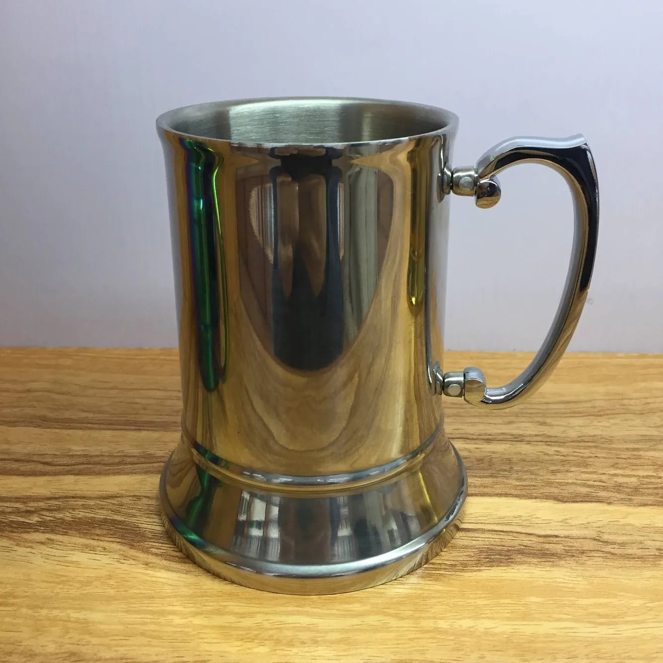 High Quality Double Wall Stainless Steel Beer Tankard With Handle Buy