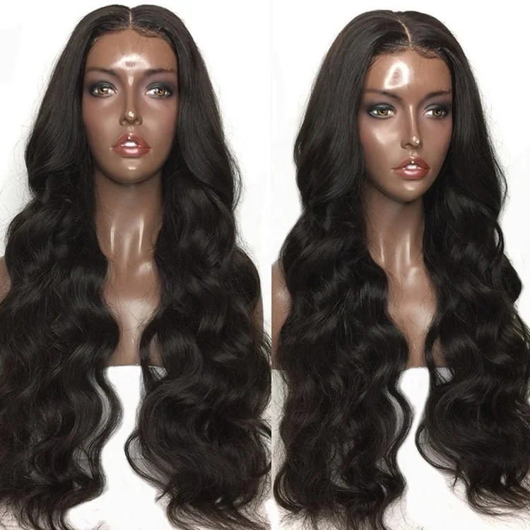 

10-32inch body wave lace front wig, very long virgin brazilian human hair wig with baby hair, N/a
