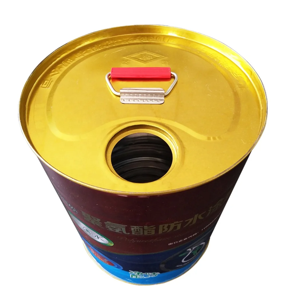 
25 liter metal tin oil drum 25L industrial oil use pail with spout lid 