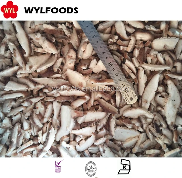 exporting best quality frozen vegetables iqf frozen shiitake slices