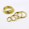 12mm-35mm Solid Brass flat wire split key ring