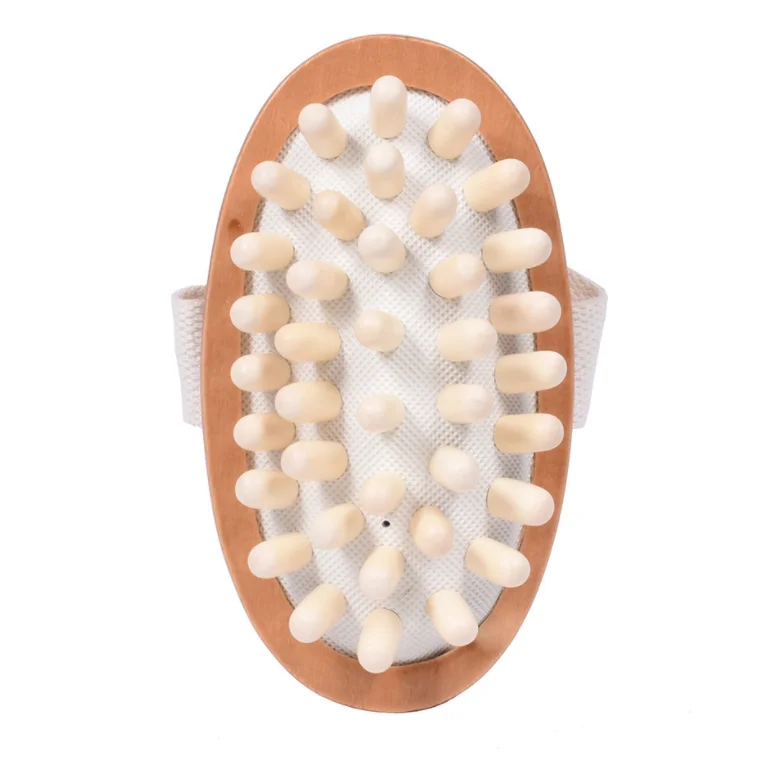 

Hand-held Natural Wood Wooden Massager Body Brush Cellulite Reduction, Wooden colors