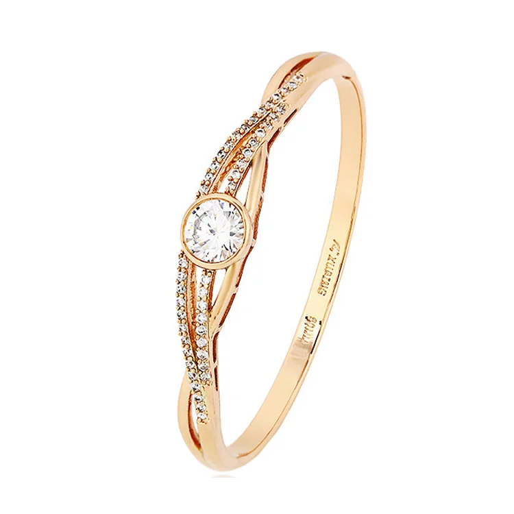 

51101 Rose gold color latest design jewellery bangle