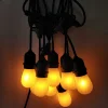New Product Flame Light Milk White Bulb LED Garden Ball String Lights