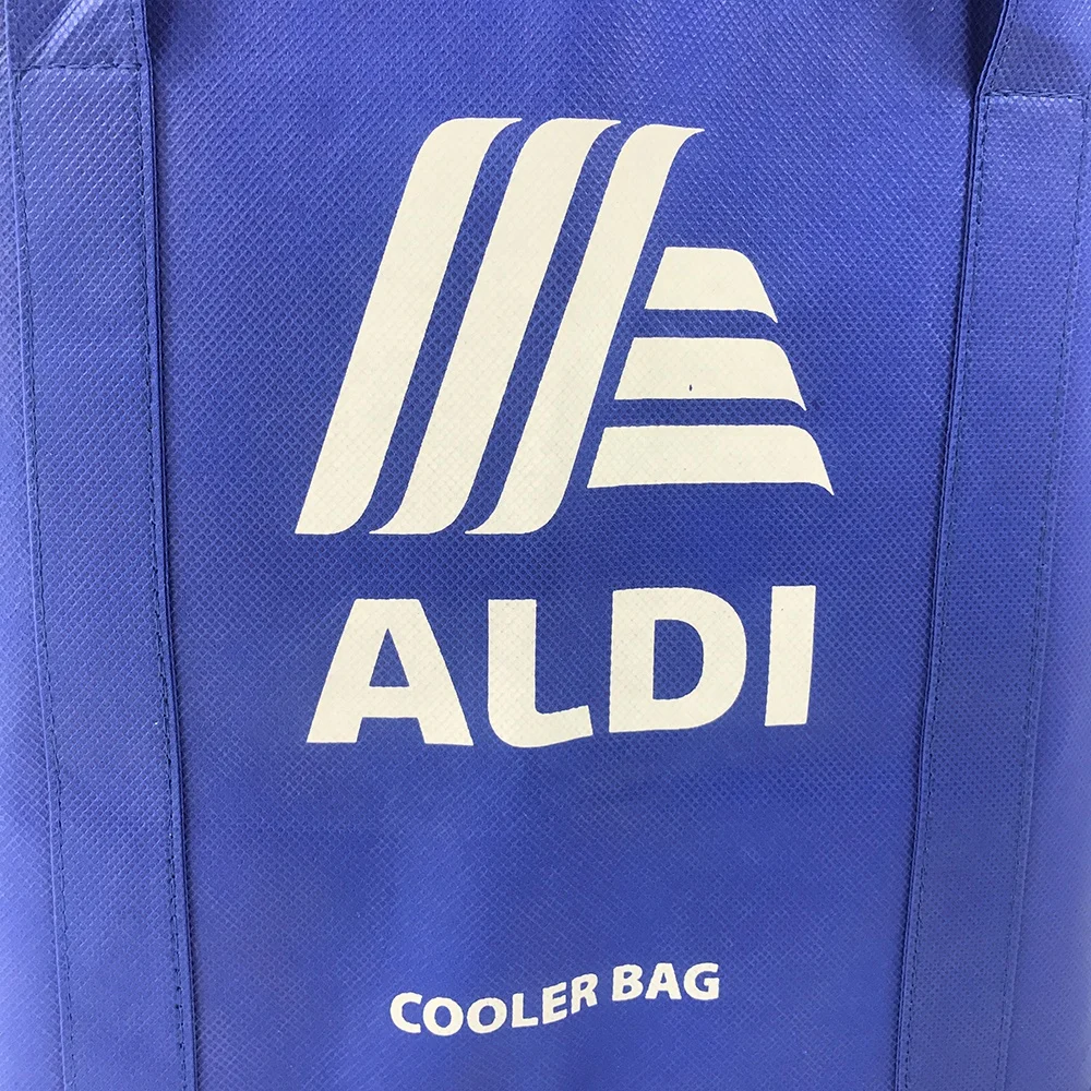 
Waterproof Custom logo Insulated Non Woven aluminum foil Tote Cooler Bag for food 