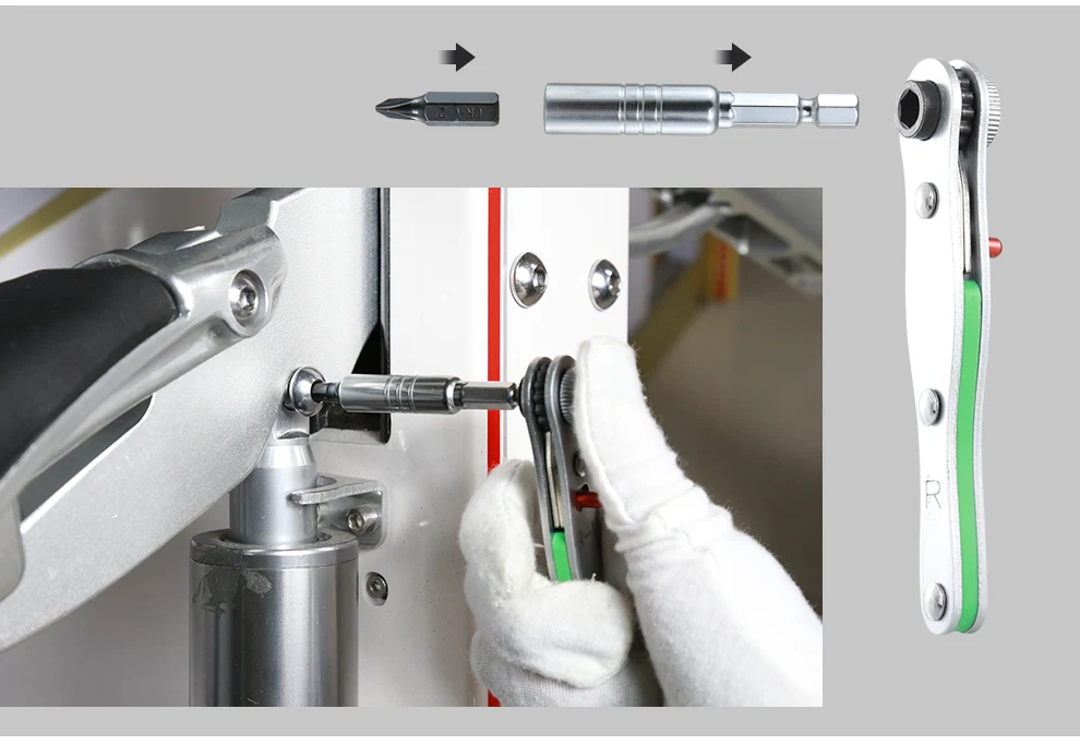 12 in 1 Mini Portable Ratchet Screwdriver Set for Household Electrical Appliances Repair Tool Ratchet Key Tool Hex Screwdriver