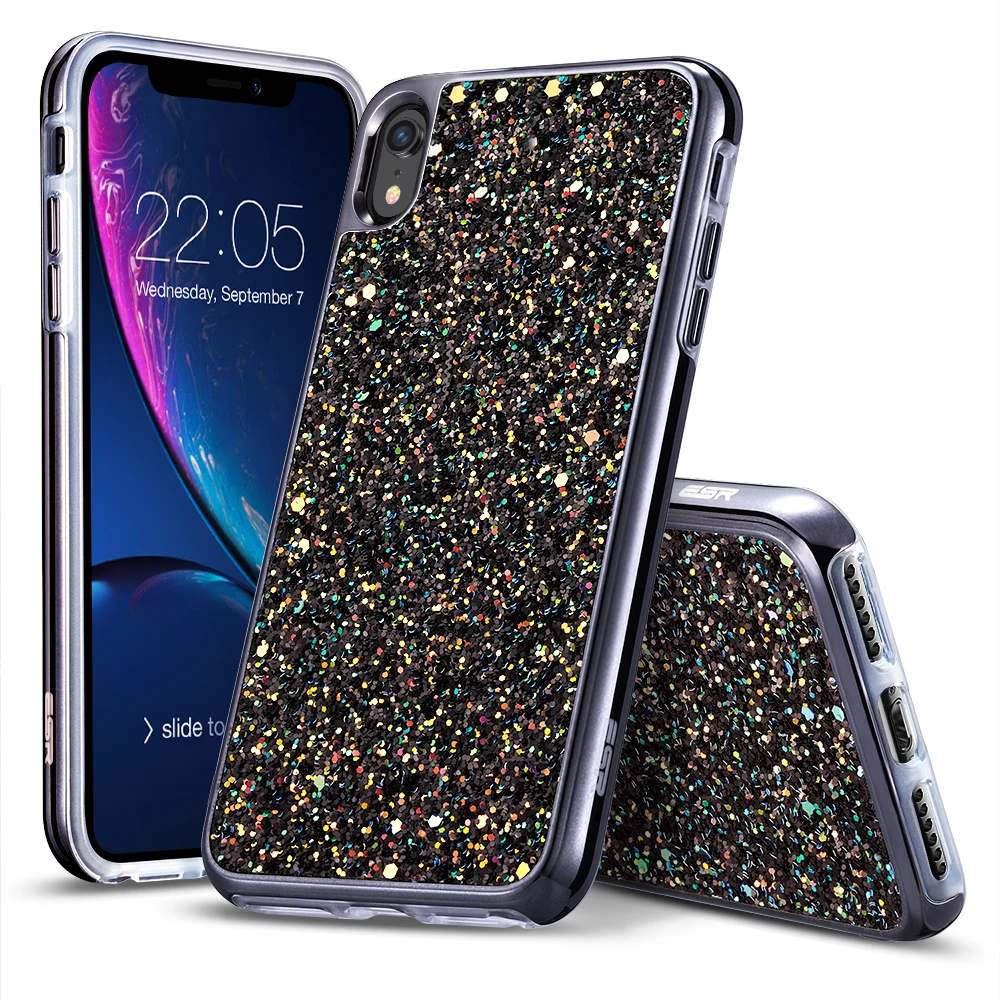 

2019 Popular ESR TPU All Protective For iPhone XR 6.1inch Women Glitter Phone Case