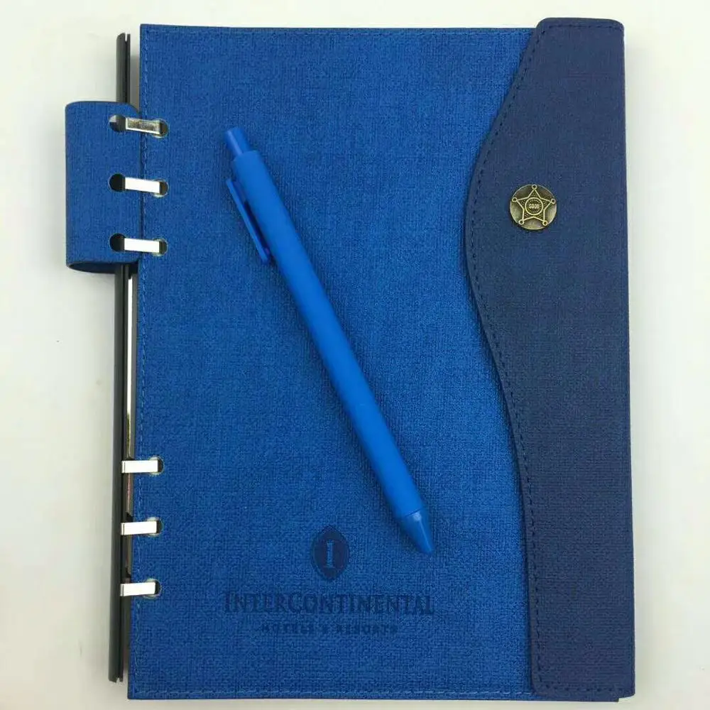 Top Quality Business Three Fold Notebook With Pen Buy Customised