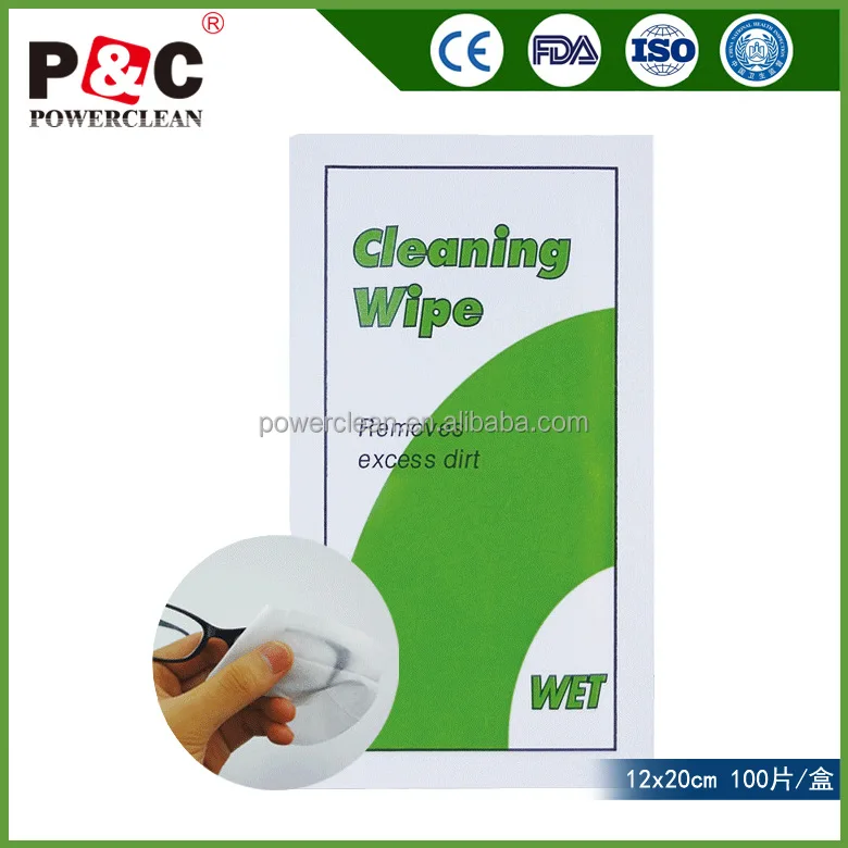 
Disposable Lens Screen Cleaning Wet Towel 