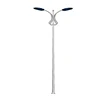 aluminium double arms strong materials solar height street lighting poles